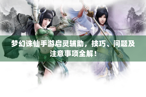 梦幻诛仙手游启灵辅助，技巧、问题及注意事项全解！
