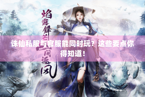 诛仙私服与官服能同时玩？这些要点你得知道！