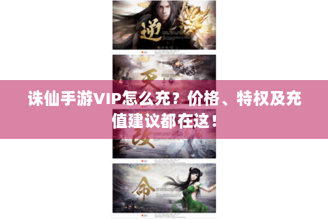 诛仙手游VIP怎么充？价格、特权及充值建议都在这！