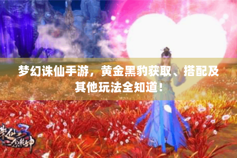 梦幻诛仙手游，黄金黑豹获取、搭配及其他玩法全知道！