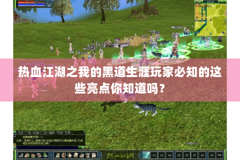 热血江湖之我的黑道生涯玩家必知的这些亮点你知道吗？