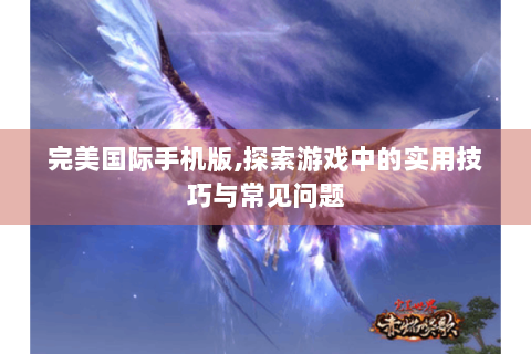 完美国际手机版,探索游戏中的实用技巧与常见问题