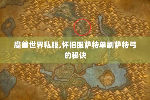 魔兽世界私服,怀旧服萨特单刷萨特弓的秘诀