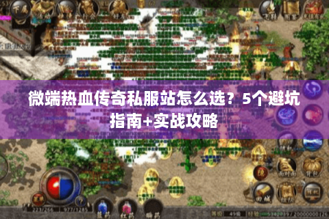 微端热血传奇私服站怎么选？5个避坑指南+实战攻略