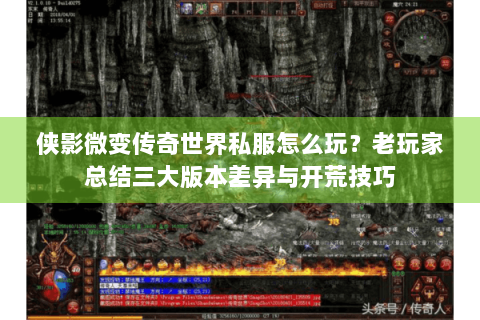 侠影微变传奇世界私服怎么玩？老玩家总结三大版本差异与开荒技巧