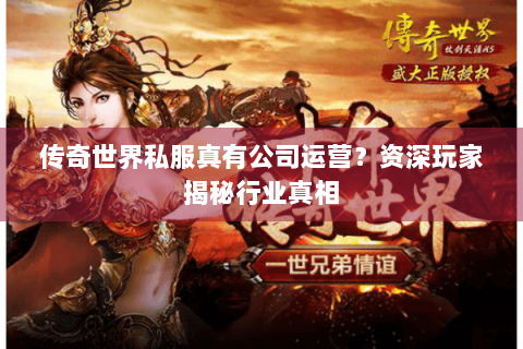 传奇世界私服真有公司运营？资深玩家揭秘行业真相