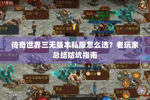 传奇世界三无版本私服怎么选？老玩家总结防坑指南