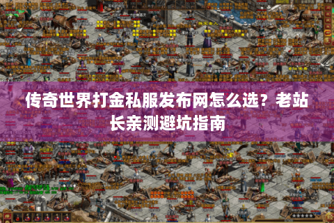 传奇世界打金私服发布网怎么选？老站长亲测避坑指南