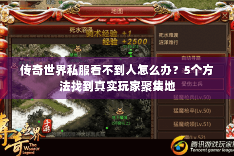 传奇世界私服看不到人怎么办？5个方法找到真实玩家聚集地