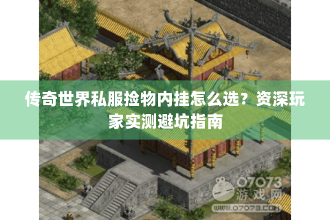 传奇世界私服捡物内挂怎么选？资深玩家实测避坑指南