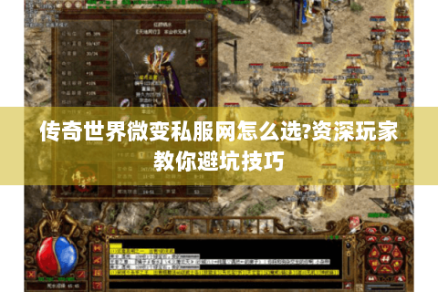 传奇世界微变私服网怎么选?资深玩家教你避坑技巧