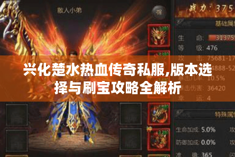 兴化楚水热血传奇私服,版本选择与刷宝攻略全解析