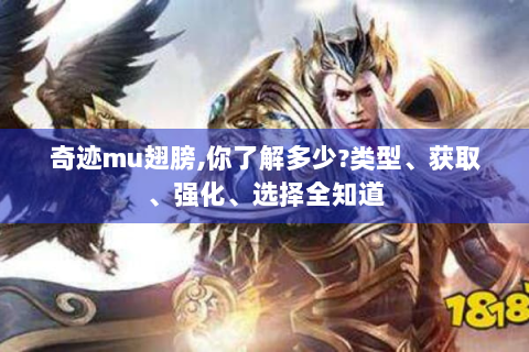 奇迹mu翅膀,你了解多少?类型、获取、强化、选择全知道