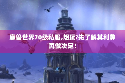 魔兽世界70级私服,想玩?先了解其利弊再做决定！