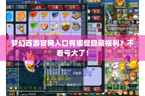 梦幻西游官网入口有哪些隐藏福利？不看亏大了！