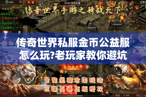 传奇世界私服金币公益服怎么玩?老玩家教你避坑攻略