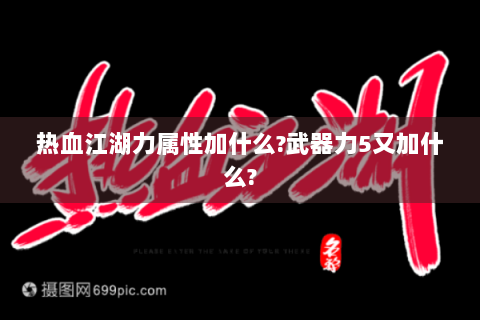 热血江湖力属性加什么?武器力5又加什么?