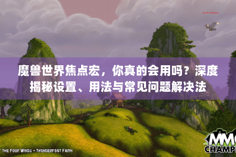 魔兽世界焦点宏，你真的会用吗？深度揭秘设置、用法与常见问题解决法