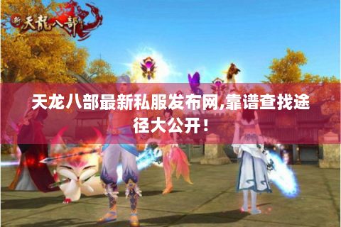 天龙八部最新私服发布网,靠谱查找途径大公开！