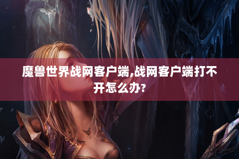 魔兽世界战网客户端,战网客户端打不开怎么办?