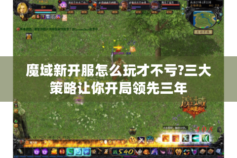 魔域新开服怎么玩才不亏?三大策略让你开局领先三年