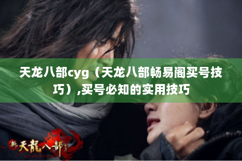 天龙八部cyg（天龙八部畅易阁买号技巧）,买号必知的实用技巧