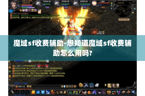 魔域sf收费辅助-想知道魔域sf收费辅助怎么用吗?