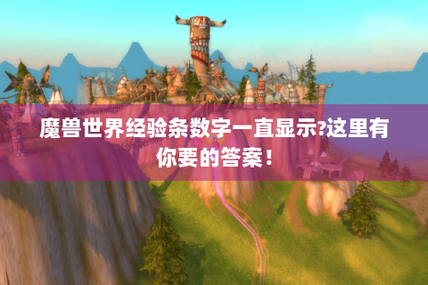 魔兽世界经验条数字一直显示?这里有你要的答案！