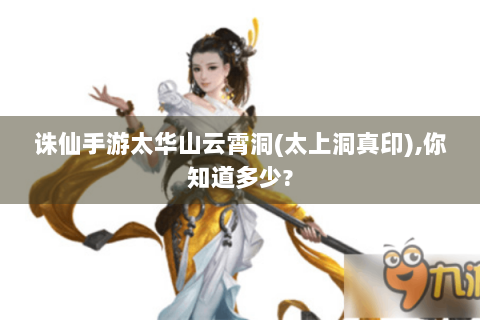 诛仙手游太华山云霄洞(太上洞真印),你知道多少?