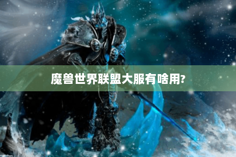魔兽世界联盟大服有啥用?