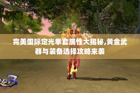 完美国际定光拳套属性大揭秘,黄金武器与装备选择攻略来袭