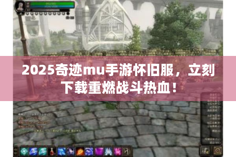 2025奇迹mu手游怀旧服，立刻下载重燃战斗热血！