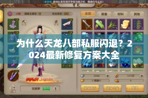 为什么天龙八部私服闪退？2024最新修复方案大全