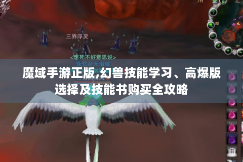 魔域手游正版,幻兽技能学习、高爆版选择及技能书购买全攻略