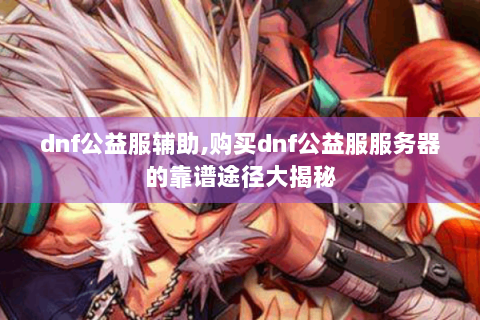 dnf公益服辅助,购买dnf公益服服务器的靠谱途径大揭秘