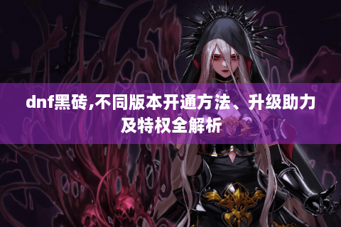dnf黑砖,不同版本开通方法、升级助力及特权全解析
