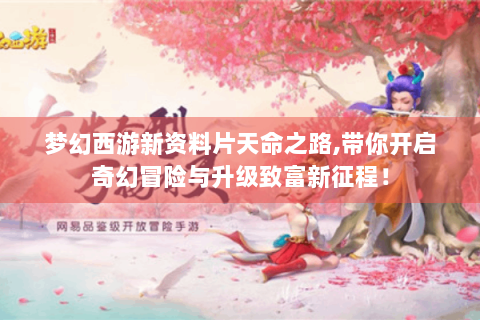 梦幻西游新资料片天命之路,带你开启奇幻冒险与升级致富新征程！