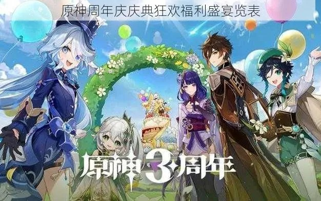 《原神四周年狂欢盛典：福利大放送一览》