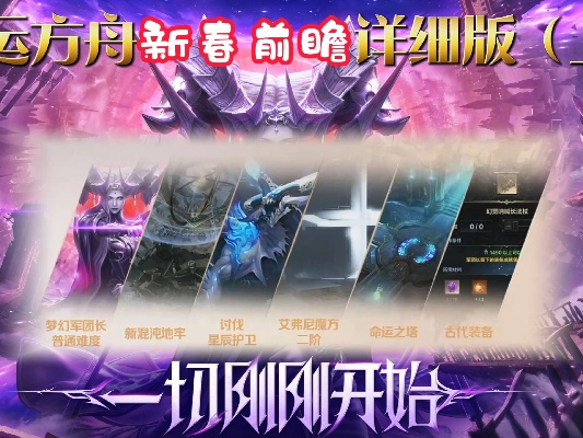 《命运方舟》新春前瞻：一图流盘点，独家爆料抢先看