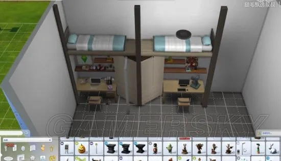 《模拟人生4》大学寝室快速搭建攻略，一招轻松搞定！